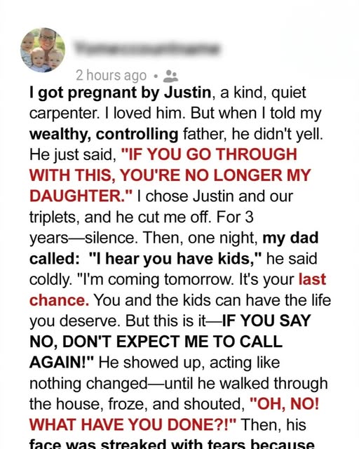 My Dad Disowned Me for Marrying a Poor Man – He Broke Down When He Saw Me After 3 Years