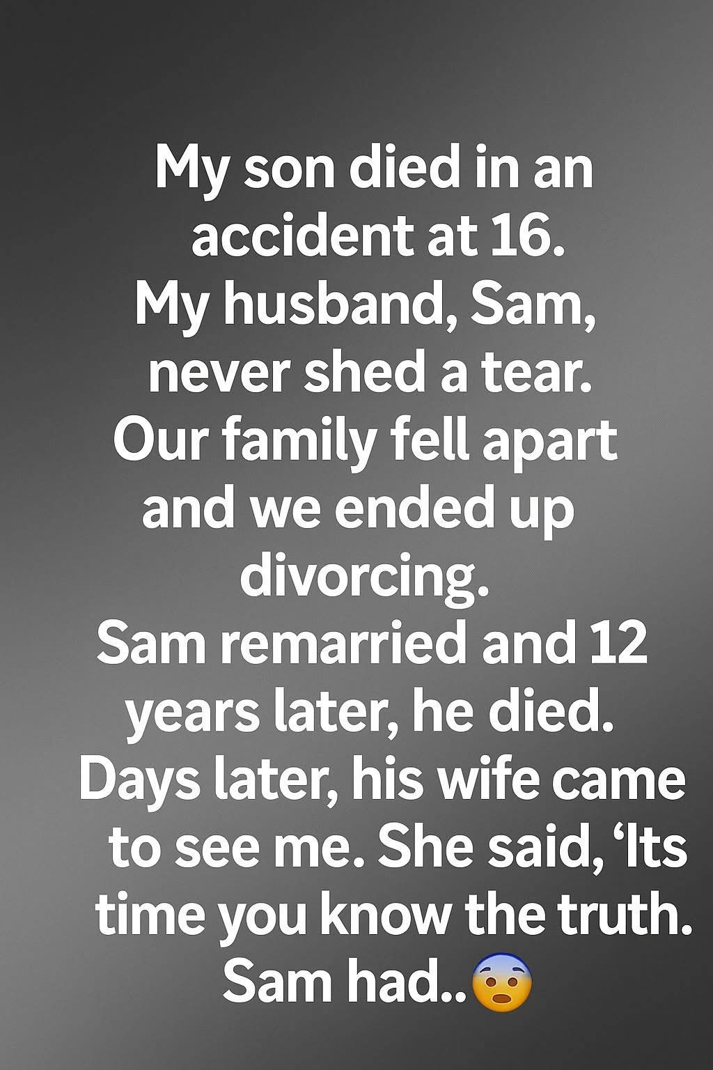 My Husband Never Cried After Our Sons Death, Years Later, I Learned the Truth