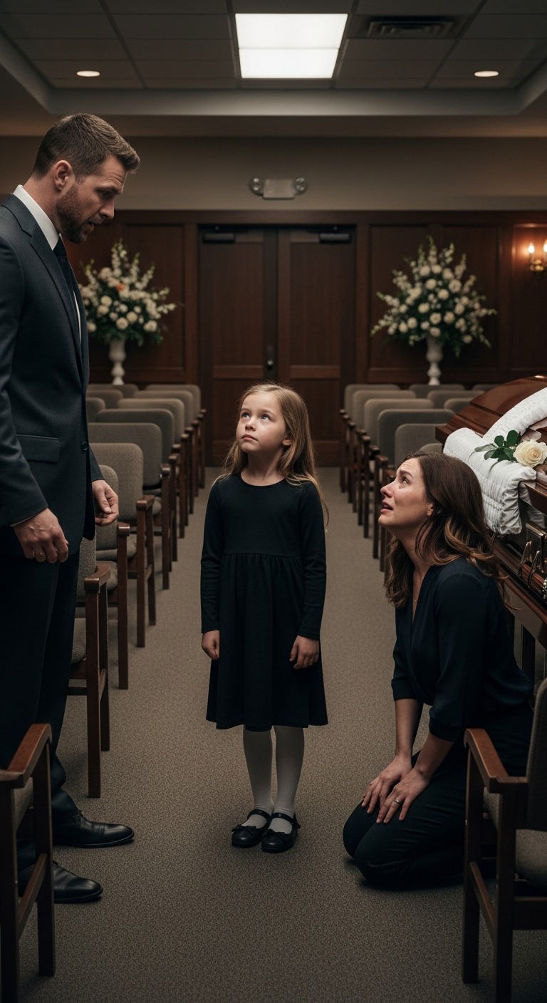 At my sons funeral, my ex-husband sneered, He would still be alive if he had lived with me, My family nodded, I broke down, Then my 7-year-old daughter stood up and said, Daddy, should I tell everyone what you did to Tommy the night before he, The entire room went silent