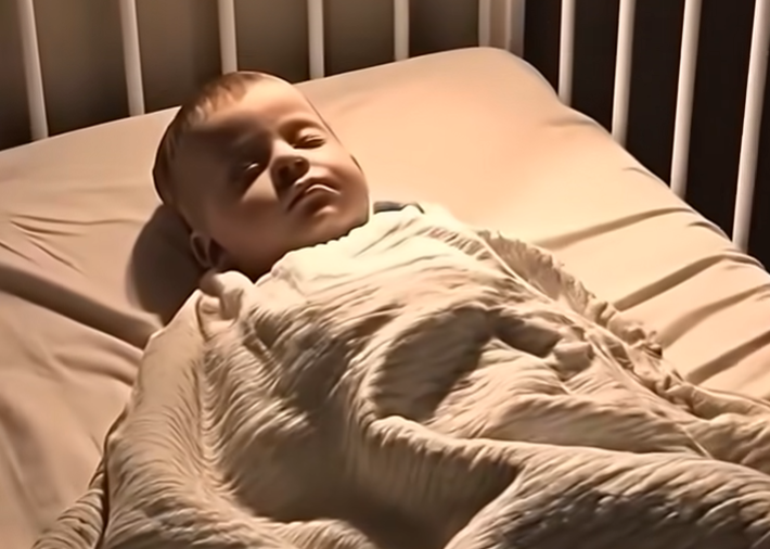 At night, I noticed that my husband was in the room with our one-month-old baby, even though he had just left the house! I went into the nursery and saw something terrifying