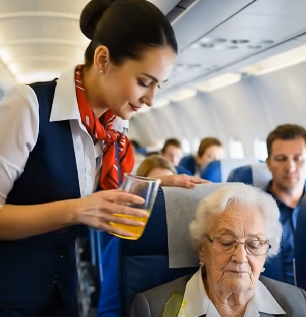 Flight Attendant Spilled Juice on Me, Then Regretted It!